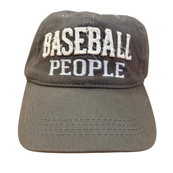 We People Other - NWT We People "BASEBALL PEOPLE" Adjustable Strap Hat Dad Cap Mom Gray Travel